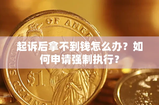 北京起诉后拿不到钱怎么办？如何申请强制执行？