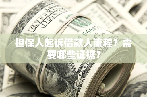 北京担保人起诉借款人流程?需要哪些证据? 北京担保人起诉借款人流程?需要哪些证据?