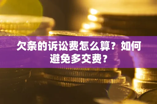 北京欠条的诉讼费怎么算？如何避免多交费？