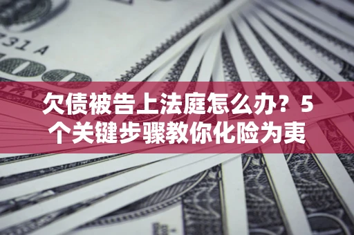 北京欠债被告上法庭怎么办？5个关键步骤教你化险为夷